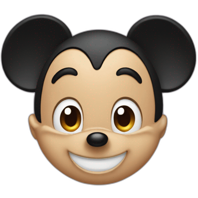 Heart eyed Mickey emoji