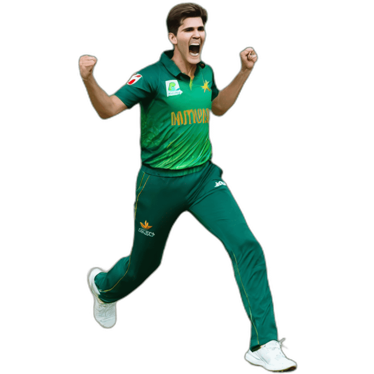 shaheen afridi doing his celebration emoji