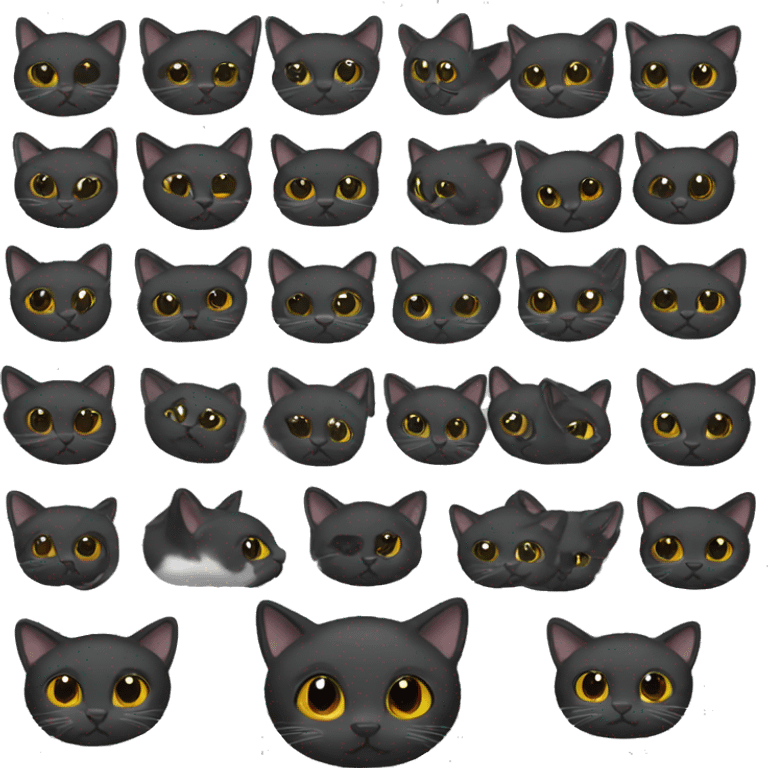 Cat black  emoji