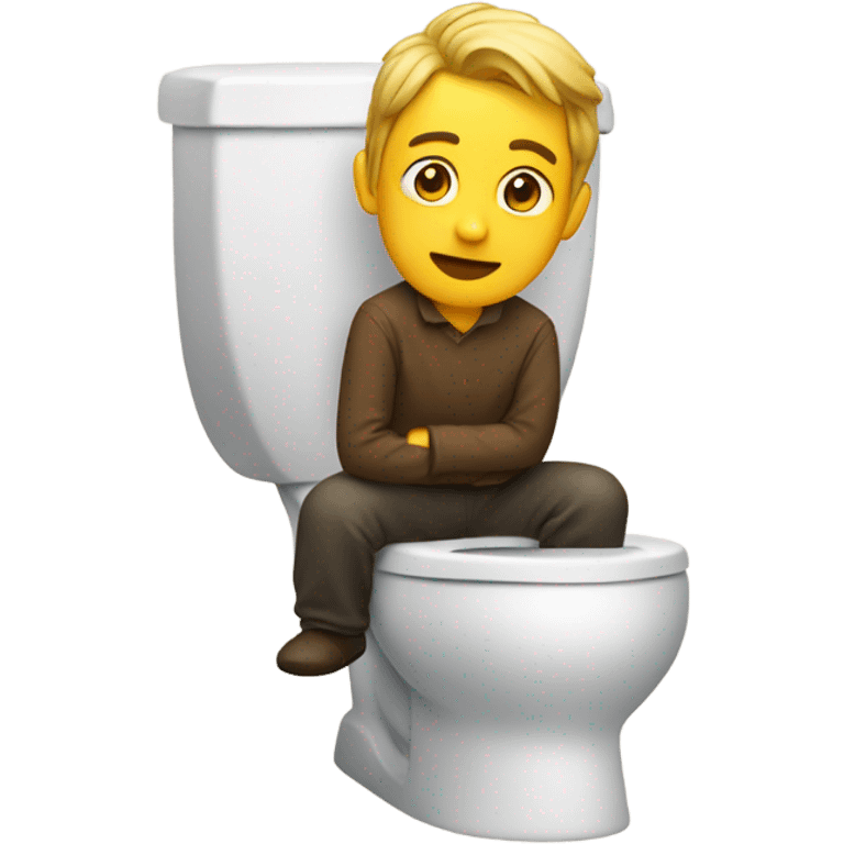 Person on toilets  emoji