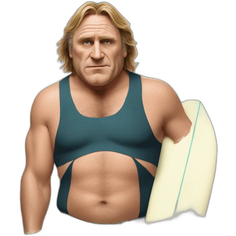 Depardieu surf emoji