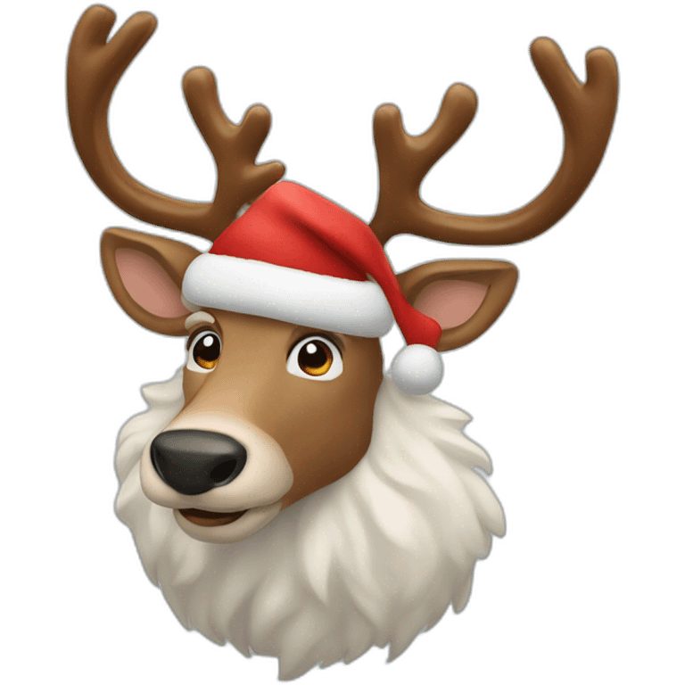 Santa Claus reindeer emoji