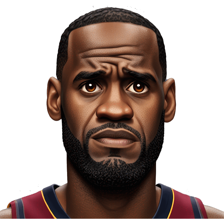 Lebron James sad emoji