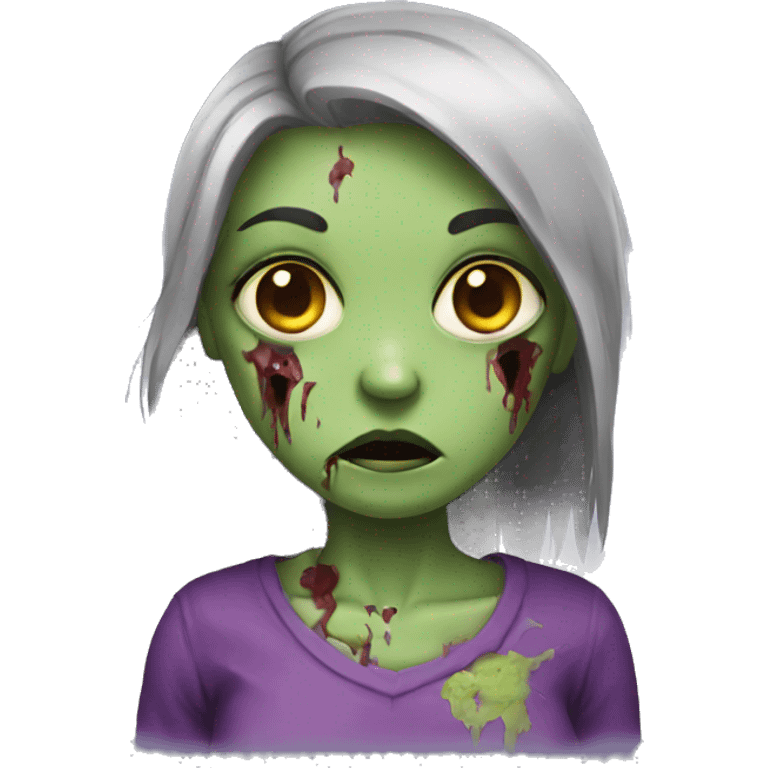 girl zombie emoji