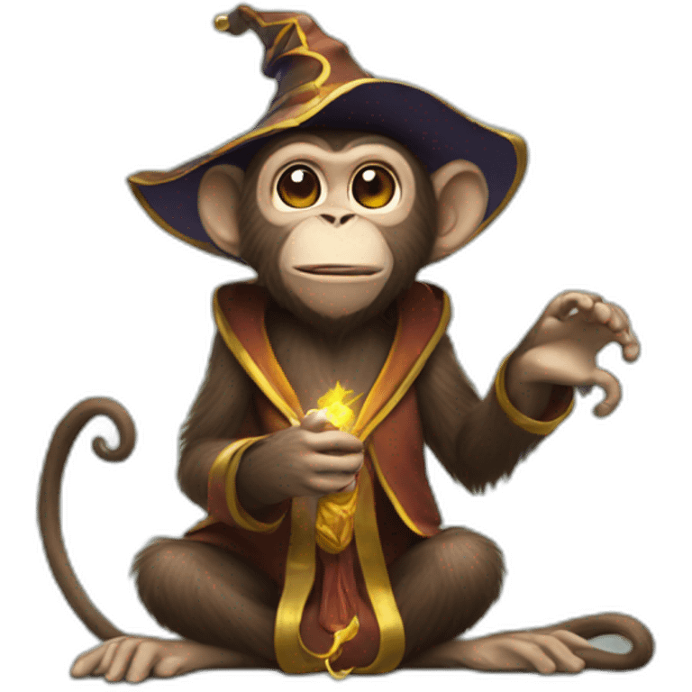 Monkey wizard emoji