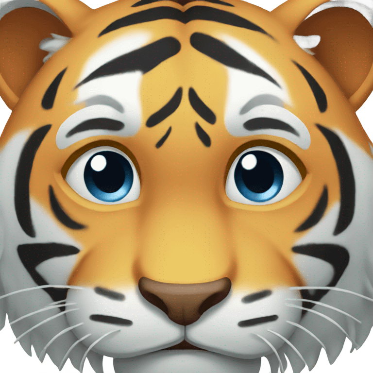 Crying tiger emoji