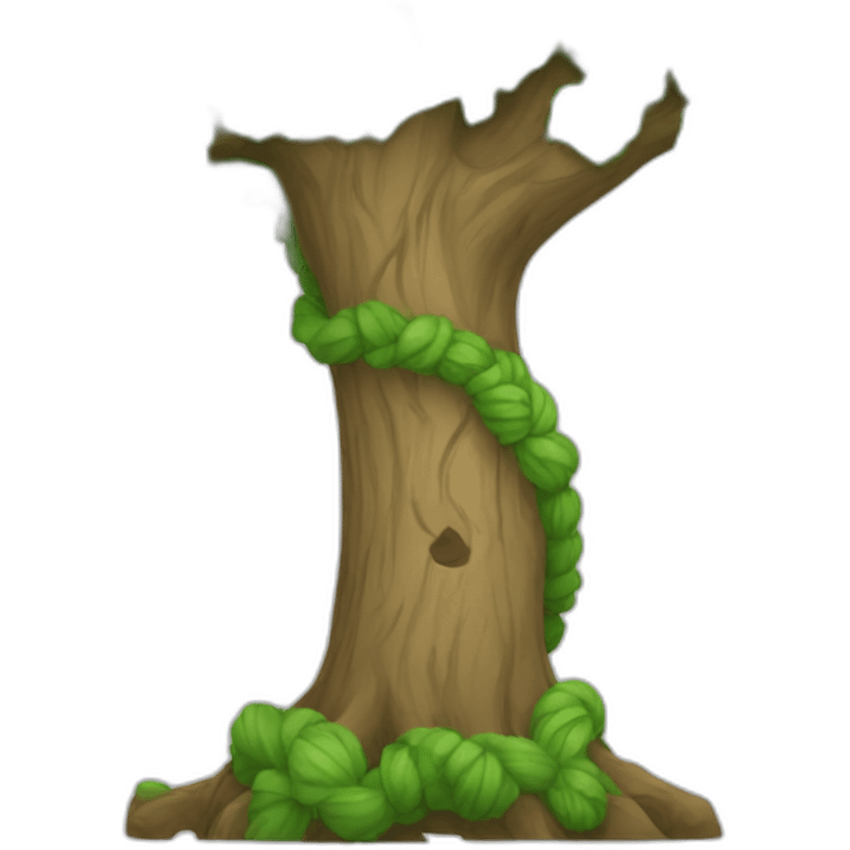 Corde et arbre emoji