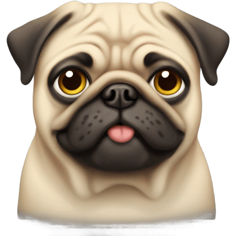 fat pug  emoji