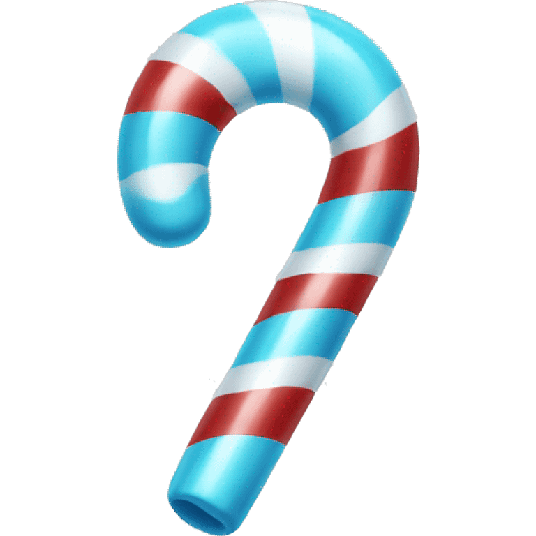 Light blue candy cane emoji