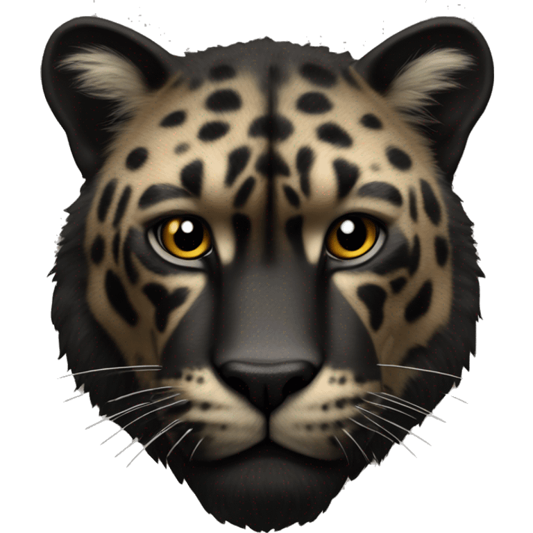 Animal pantera negra feroz cuerpo completo emoji