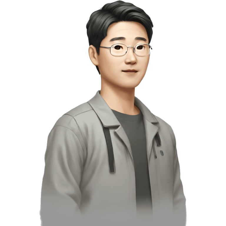 안경 쓴 30대 회사원 남자 emoji