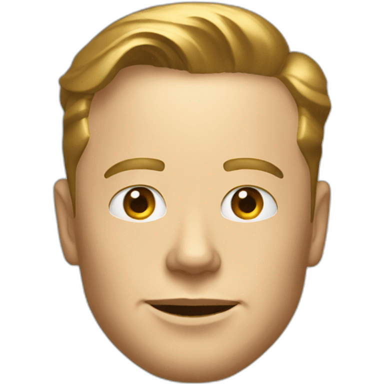 Gold Elon Musk emoji