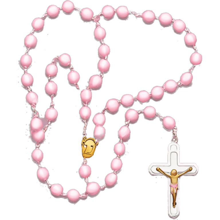 Light pink rosary emoji