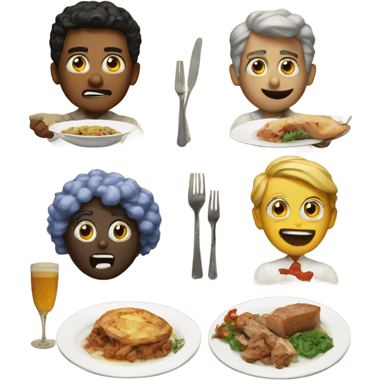 Freaky dinner  emoji