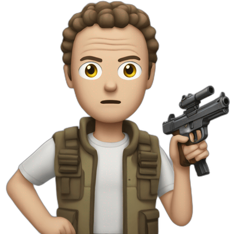 Morty with guns emoji