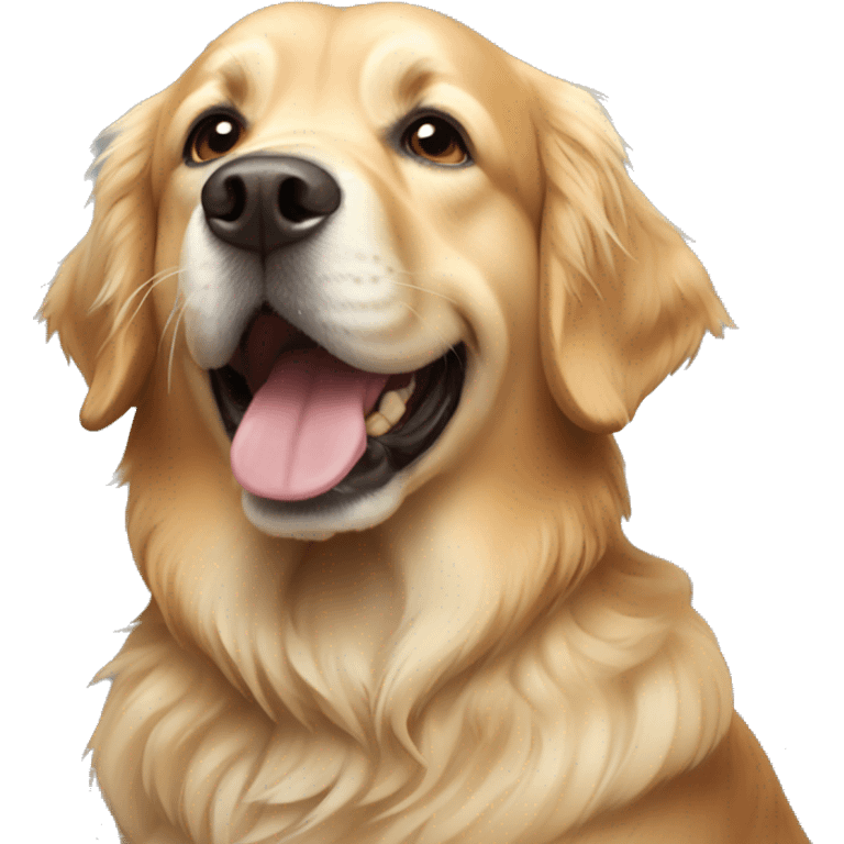 Perro Golden retriver emoji