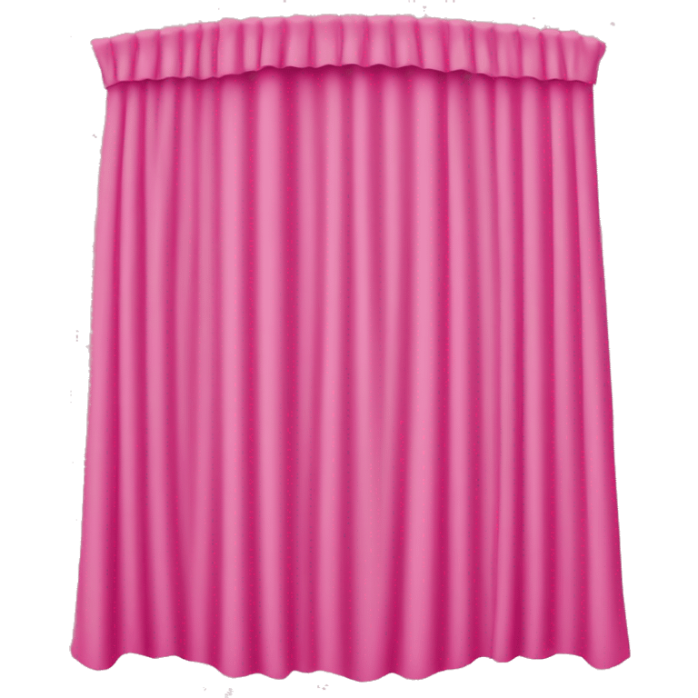 Pink curtain with many vertical folds emoji