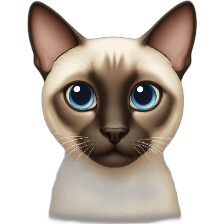 siamese cat with strabismus emoji