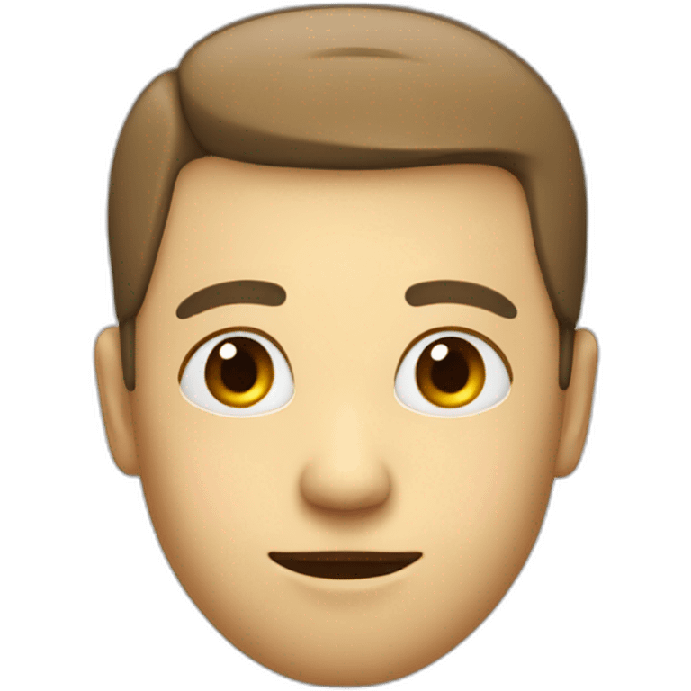 rounded head with very big rounded noze emoji