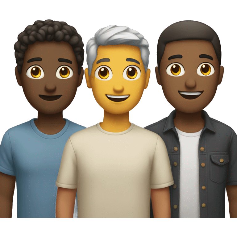 Three friends emoji