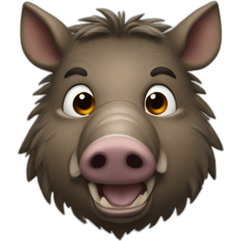 anthropomorphic wild boar emoji