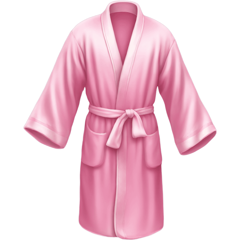 Light pink silk slippers and robe emoji