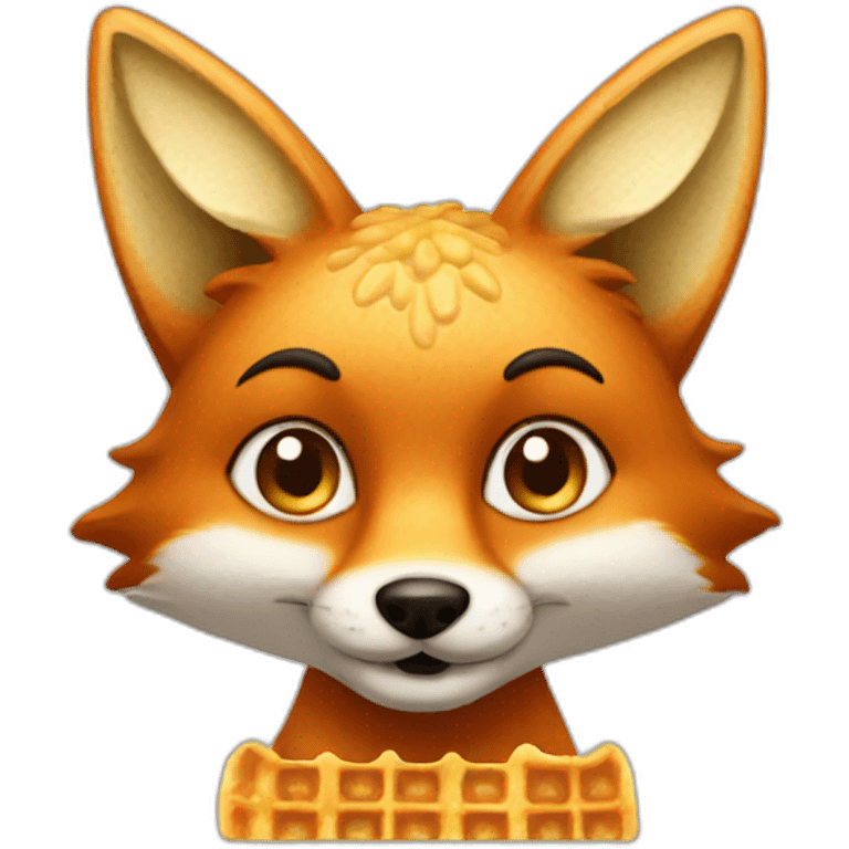 waffles fox emoji