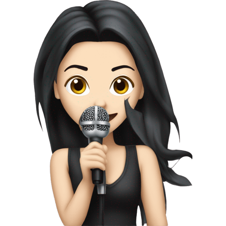 amy lee singing with microphone emoji