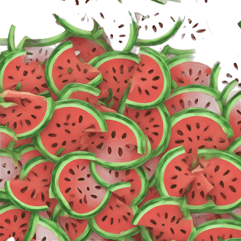 Angry watermelon  emoji