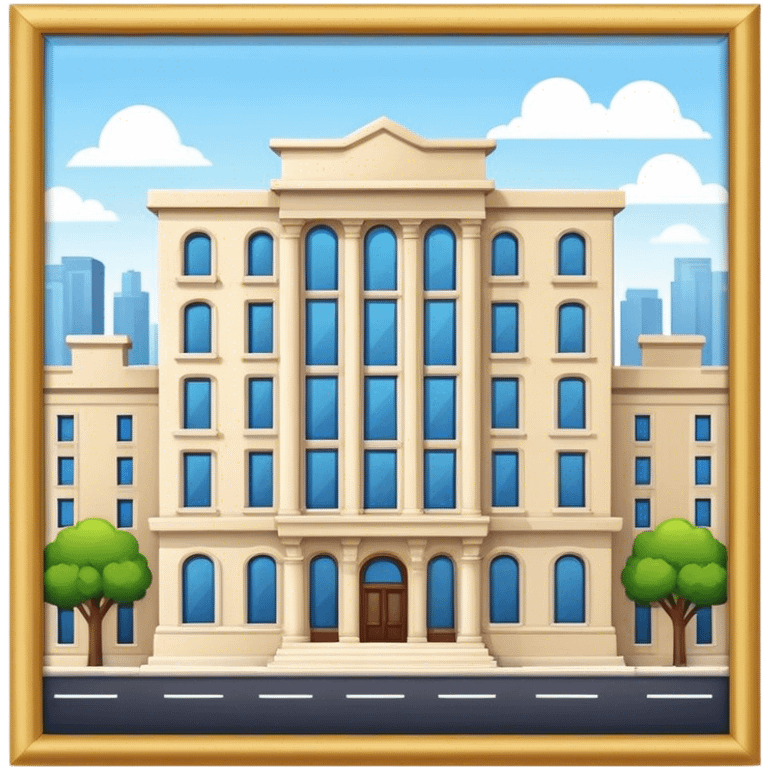 Flat luxury building  emoji