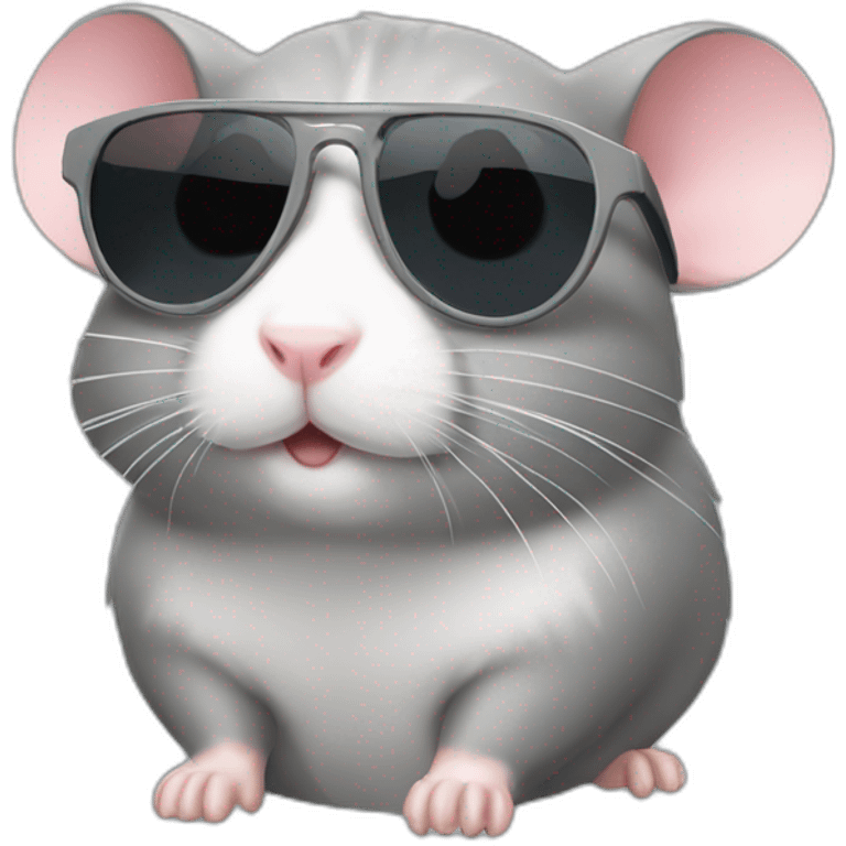 gray-hamster-sunglasses emoji