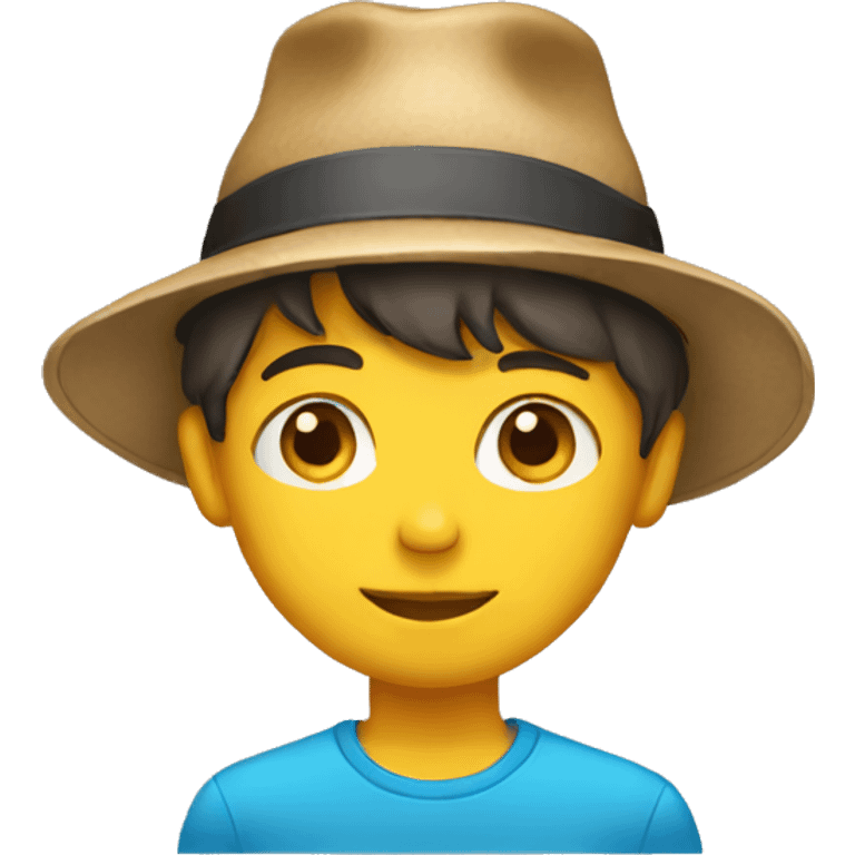 boy with a hat emoji