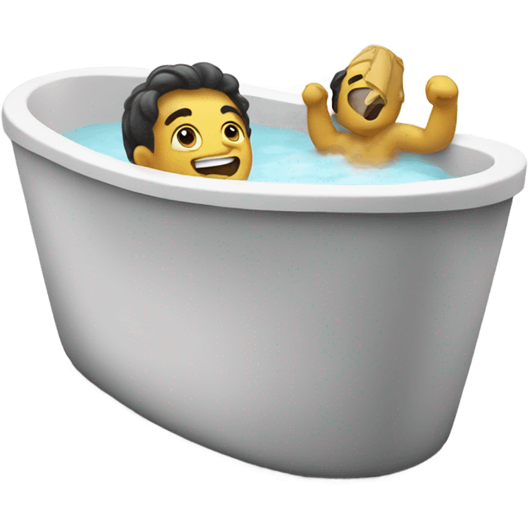 Happy tub emoji