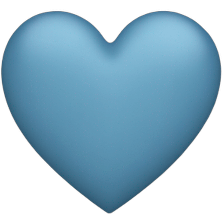 Dusty blue heart emoji