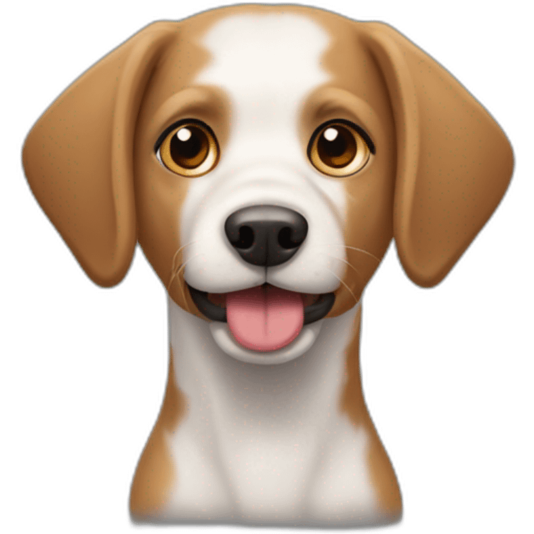 Cachorro de perro salchicha de pelo duro  emoji