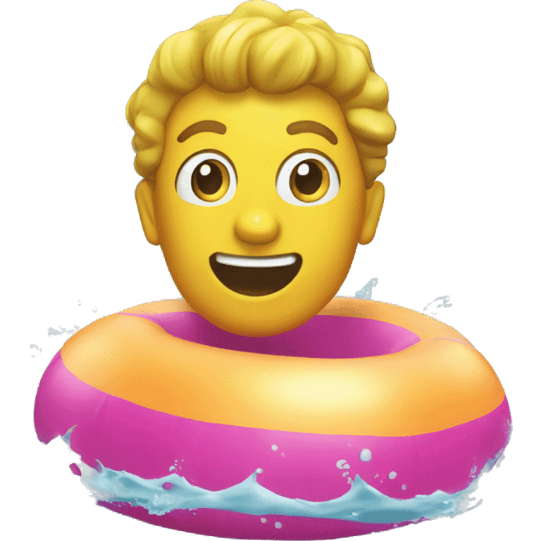 Blowup bathing toys emoji