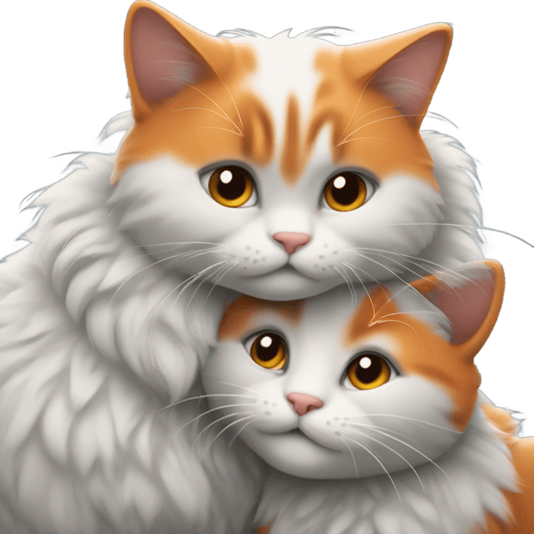 Cat couple emoji