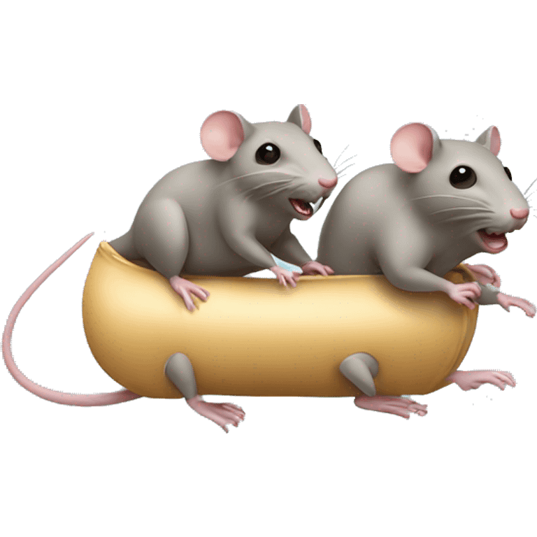 rats racing in stomach  emoji