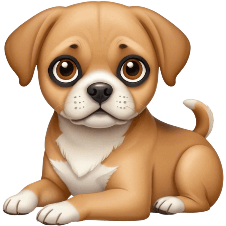 Beagle pug mix fawn color emoji