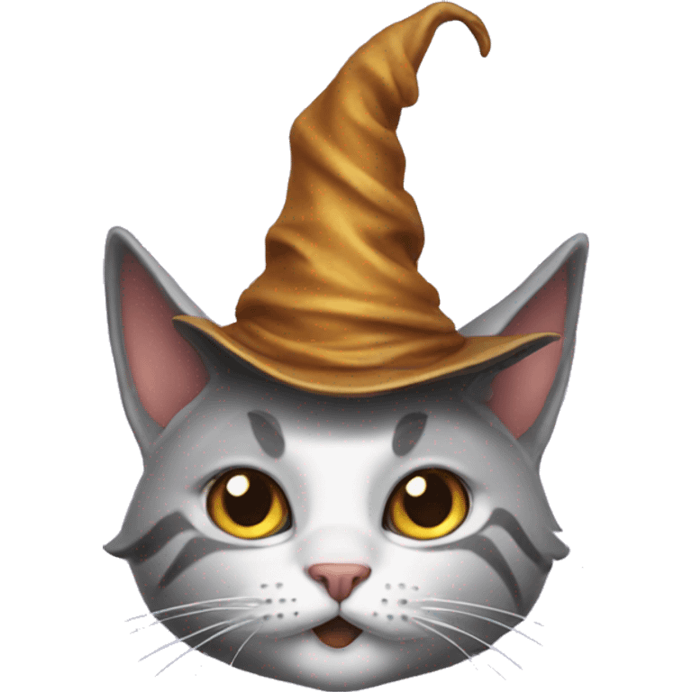 Cat with wizard hat emoji