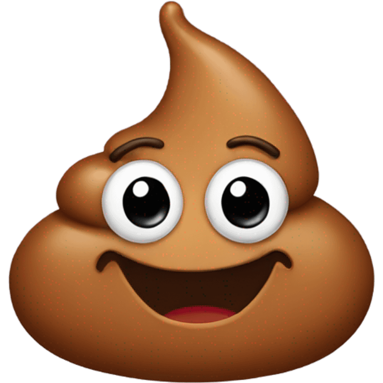 Poop emoji waving  emoji