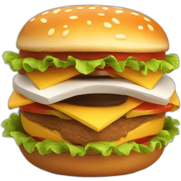 cartoon hamburger 3d emoji