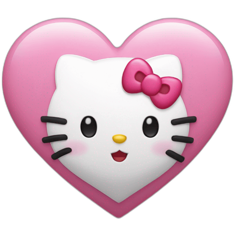 hello kitty coeur emoji