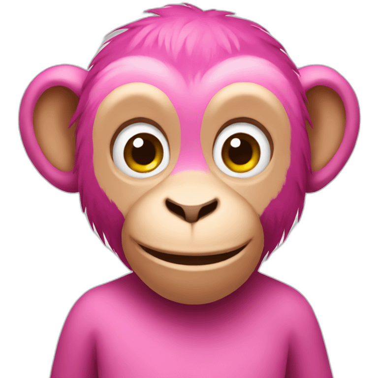 pink monkey emoji