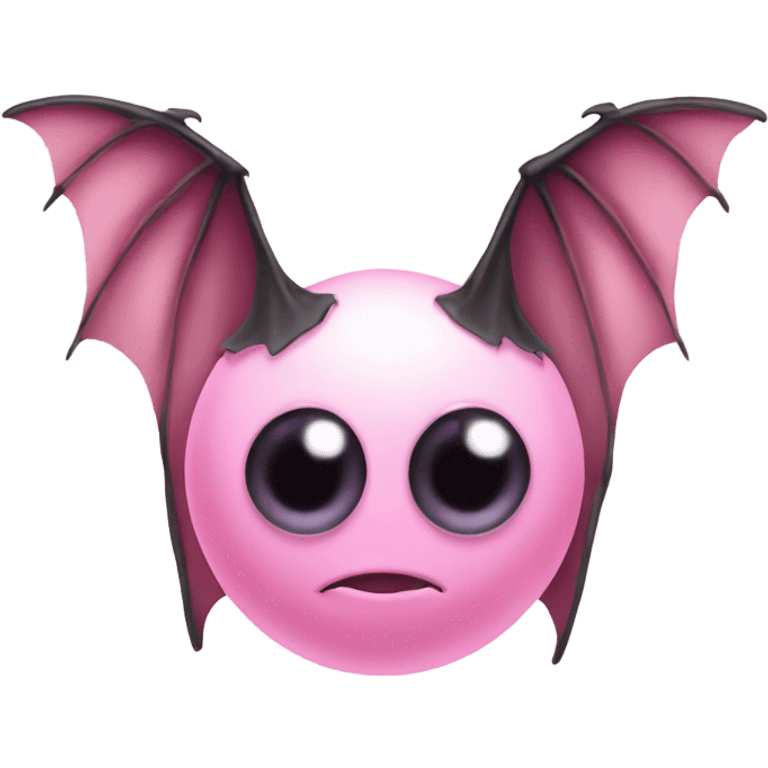 Light pink eyeball with bat wings emoji