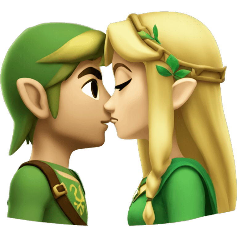 Zelda kissing link emoji