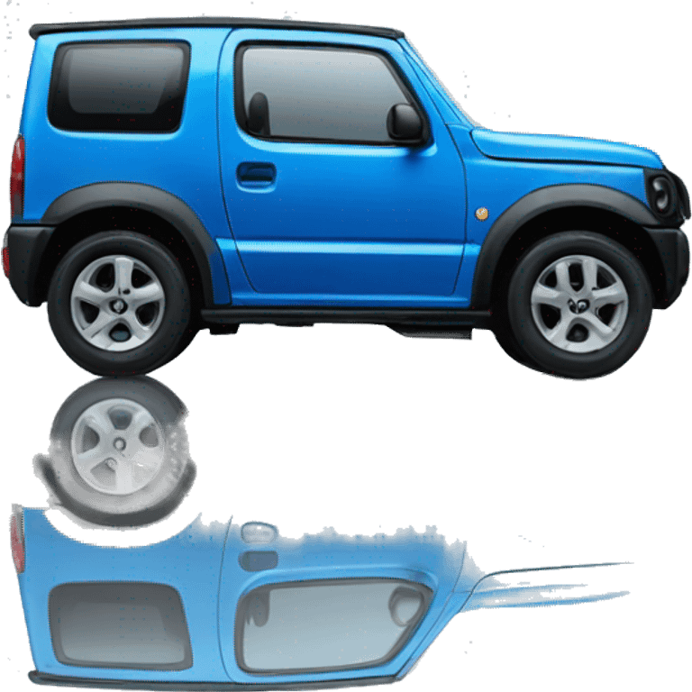 A Blue Suzuki Jimny Car  emoji