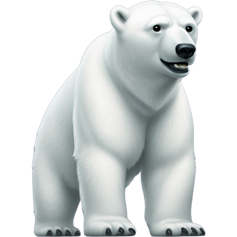 polar bear wearing nike shoes emoji