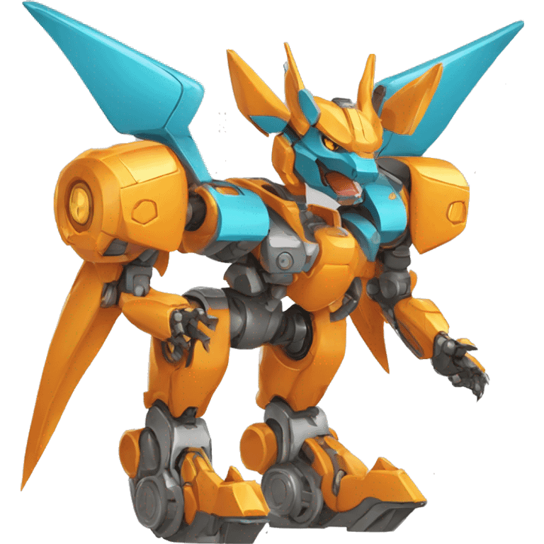 Futuristic Mechanical Medabot-Charizard-Mecha emoji