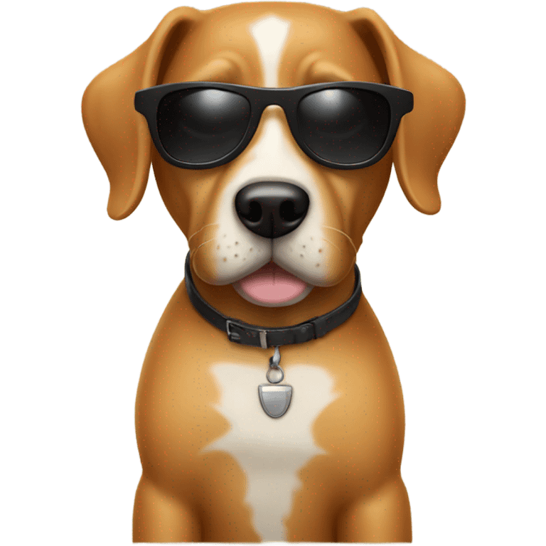 Dog in sunglasses  emoji